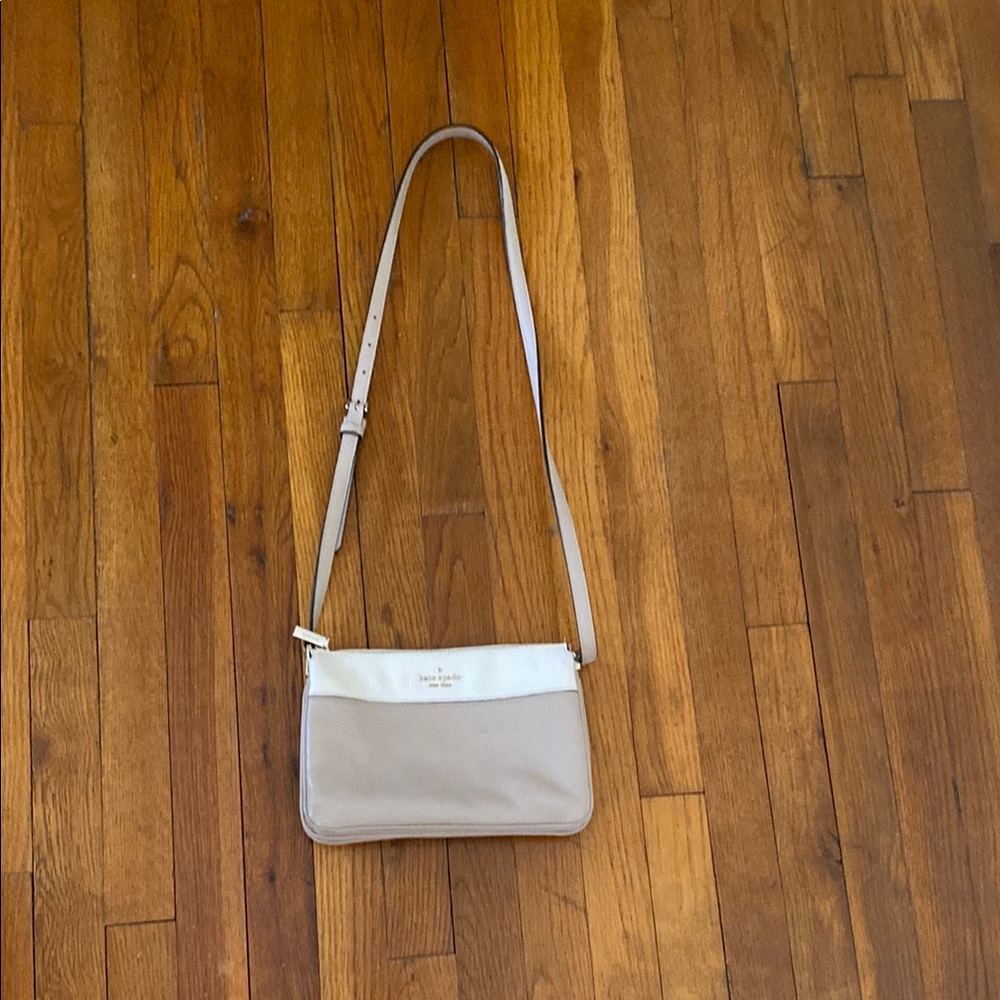 Kate Spade Tan Crossbody Bag with Minimalist Design